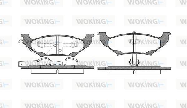 Woking P7903.10 - Komplet Pločica, disk-kočnica www.molydon.hr