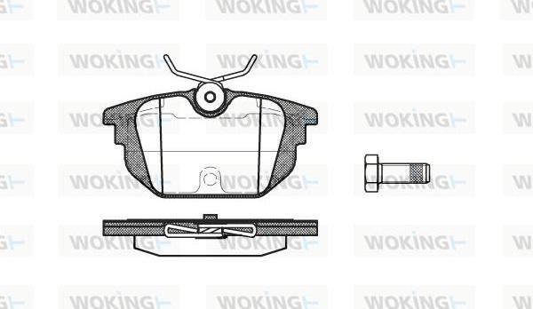 Woking P7923.00 - Komplet Pločica, disk-kočnica www.molydon.hr