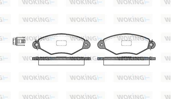 Woking P7433.00 - Komplet Pločica, disk-kočnica www.molydon.hr