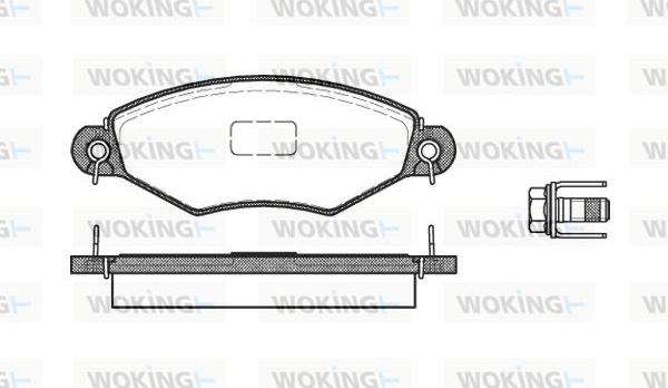 Woking P7433.10 - Komplet Pločica, disk-kočnica www.molydon.hr