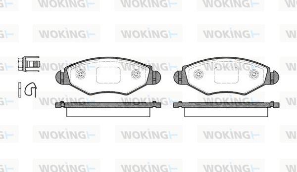 Woking P7433.20 - Komplet Pločica, disk-kočnica www.molydon.hr