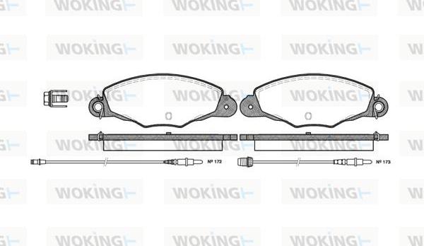 Woking P7593.04 - Komplet Pločica, disk-kočnica www.molydon.hr