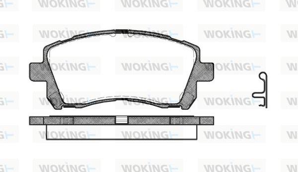 Woking P7553.02 - Komplet Pločica, disk-kočnica www.molydon.hr