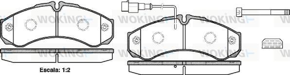 Woking P7513.32 - Komplet Pločica, disk-kočnica www.molydon.hr