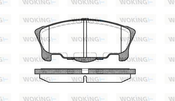 Woking P7573.00 - Komplet Pločica, disk-kočnica www.molydon.hr