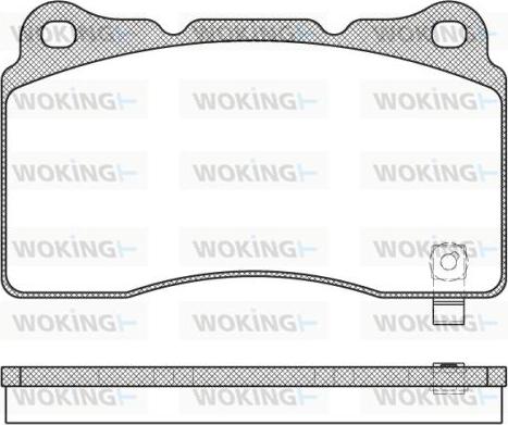 Woking P7663.04 - Komplet Pločica, disk-kočnica www.molydon.hr