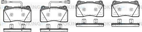 Woking P7663.12 - Komplet Pločica, disk-kočnica www.molydon.hr