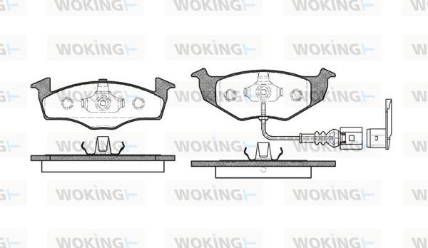 Woking P7093.11 - Komplet Pločica, disk-kočnica www.molydon.hr