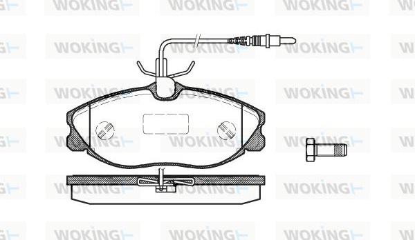 Woking P7043.04 - Komplet Pločica, disk-kočnica www.molydon.hr