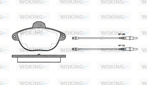 Woking P7083.04 - Komplet Pločica, disk-kočnica www.molydon.hr