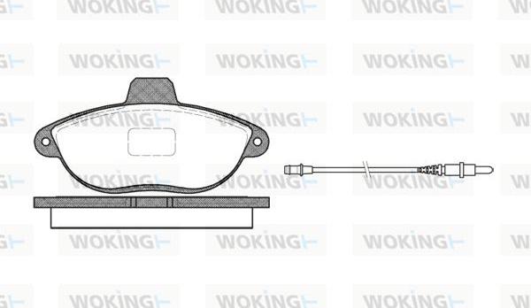 Woking P7023.02 - Komplet Pločica, disk-kočnica www.molydon.hr