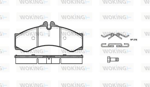 Woking P7143.00 - Komplet Pločica, disk-kočnica www.molydon.hr