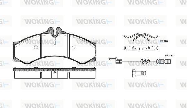 Woking P7143.02 - Komplet Pločica, disk-kočnica www.molydon.hr