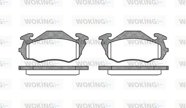 Woking P7233.00 - Komplet Pločica, disk-kočnica www.molydon.hr