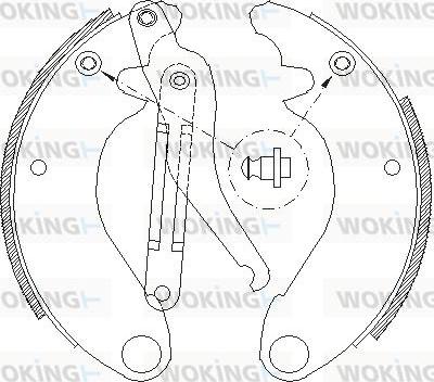 Woking Z4505.00 - Kočiona obloga www.molydon.hr