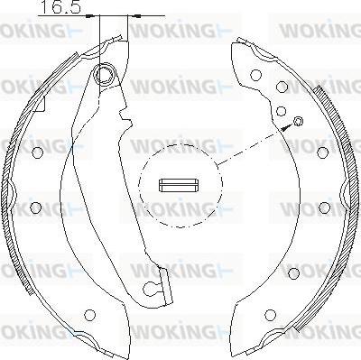 Woking Z4199.00 - Kočiona obloga www.molydon.hr