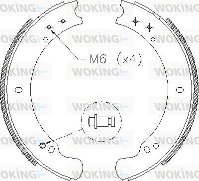 Woking Z4162.00 - Kočiona obloga www.molydon.hr