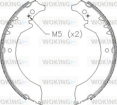 Woking Z4355.00 - Kočiona obloga www.molydon.hr