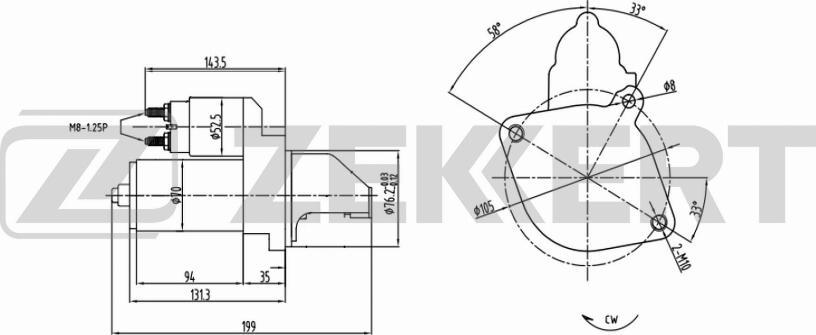 Zekkert AN-1019 - Starter www.molydon.hr