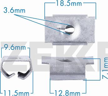 Zekkert BE-3690 - Kopča ukrasna/zaštitna lajsna www.molydon.hr