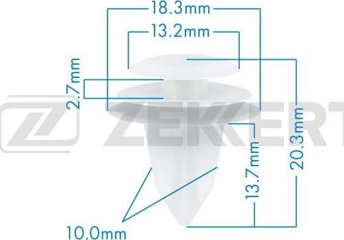 Zekkert BE-3670 - Kopča ukrasna/zaštitna lajsna www.molydon.hr