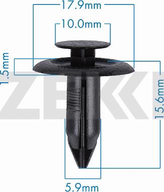 Zekkert BE-3809 - Kopča ukrasna/zaštitna lajsna www.molydon.hr