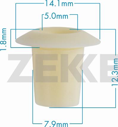 Zekkert BE-3824 - Kopča ukrasna/zaštitna lajsna www.molydon.hr