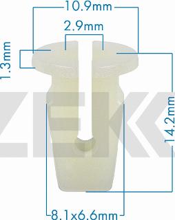 Zekkert BE-3793 - Kopča ukrasna/zaštitna lajsna www.molydon.hr