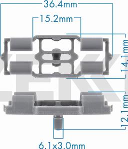 Zekkert BE-3762 - Kopča ukrasna/zaštitna lajsna www.molydon.hr