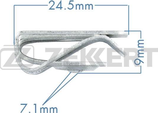 Zekkert BE-2019 - Kopča ukrasna/zaštitna lajsna www.molydon.hr