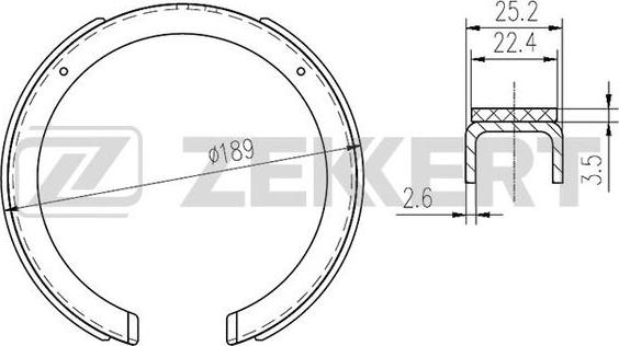 Zekkert BK-4456 - Komplet kočnica, bubanj kočnice www.molydon.hr