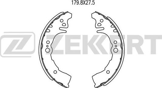 Zekkert BK-4464 - Komplet kočnica, bubanj kočnice www.molydon.hr