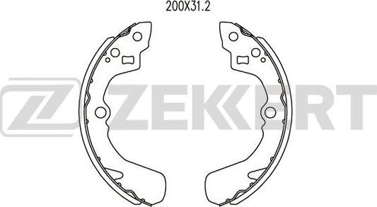 Zekkert BK-4090 - Komplet kočnica, bubanj kočnice www.molydon.hr