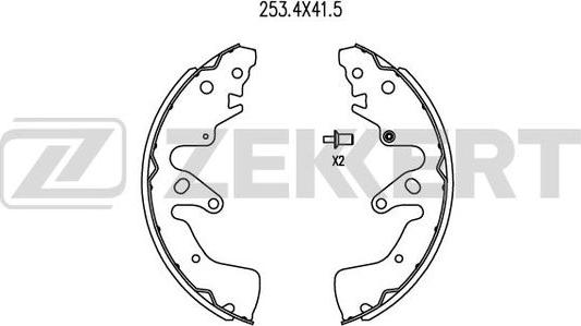 Zekkert BK-4049 - Komplet kočnica, bubanj kočnice www.molydon.hr