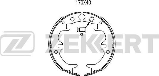 Zekkert BK-4044 - Komplet kočnica, bubanj kočnice www.molydon.hr