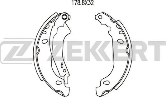 Zekkert BK-4045 - Komplet kočnica, bubanj kočnice www.molydon.hr