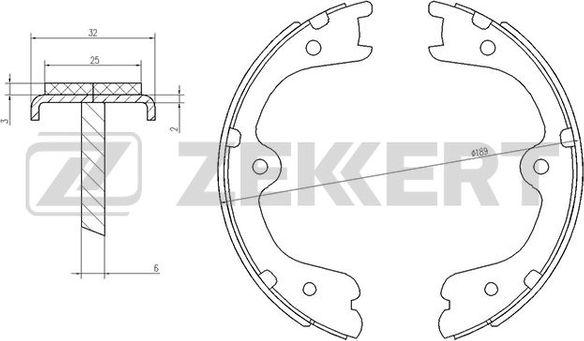 Zekkert BK-4047 - Komplet kočnica, bubanj kočnice www.molydon.hr