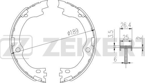 Zekkert BK-4014 - Komplet kočnica, bubanj kočnice www.molydon.hr