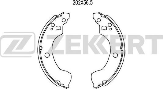 Zekkert BK-4030 - Komplet kočnica, bubanj kočnice www.molydon.hr