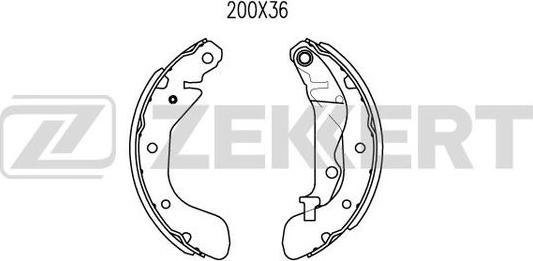 Zekkert BK-4028 - Komplet kočnica, bubanj kočnice www.molydon.hr