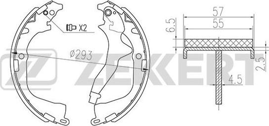 Zekkert BK-4079 - Komplet kočnica, bubanj kočnice www.molydon.hr