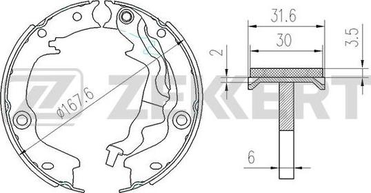 Zekkert BK-4160 - Komplet kočnica, bubanj kočnice www.molydon.hr