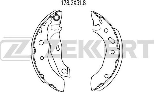 Zekkert BK-4168 - Komplet kočnica, bubanj kočnice www.molydon.hr