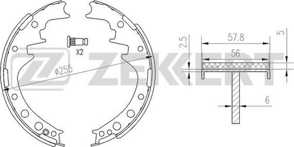 Zekkert BK-4119 - Komplet kočnica, bubanj kočnice www.molydon.hr