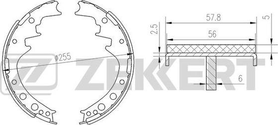 Zekkert BK-4118 - Komplet kočnica, bubanj kočnice www.molydon.hr