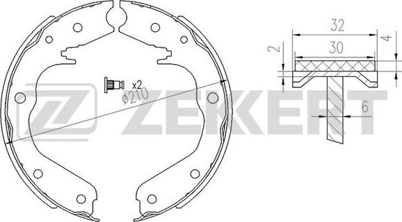 Zekkert BK-4131 - Komplet kočnica, bubanj kočnice www.molydon.hr