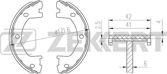 Zekkert BK-4315 - Komplet kočnica, bubanj kočnice www.molydon.hr