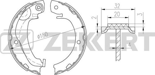 Zekkert BK-4318 - Komplet kočnica, bubanj kočnice www.molydon.hr