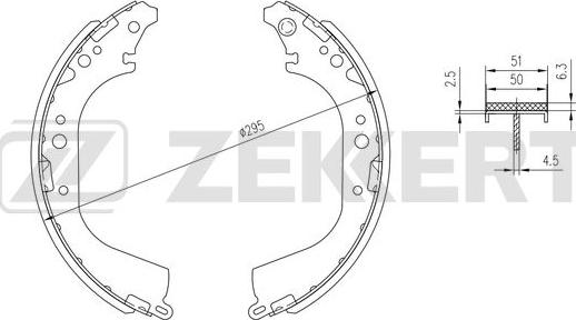 Zekkert BK-4372 - Komplet kočnica, bubanj kočnice www.molydon.hr