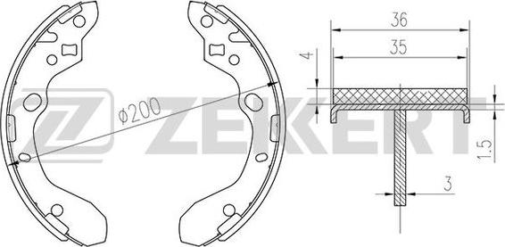 Zekkert BK-4294 - Komplet kočnica, bubanj kočnice www.molydon.hr